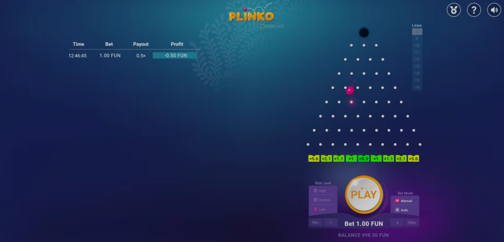 Plinko Free Demo